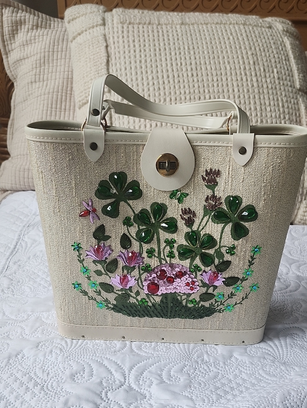 VINTAGE General Crafts Jewel Tone Handbag